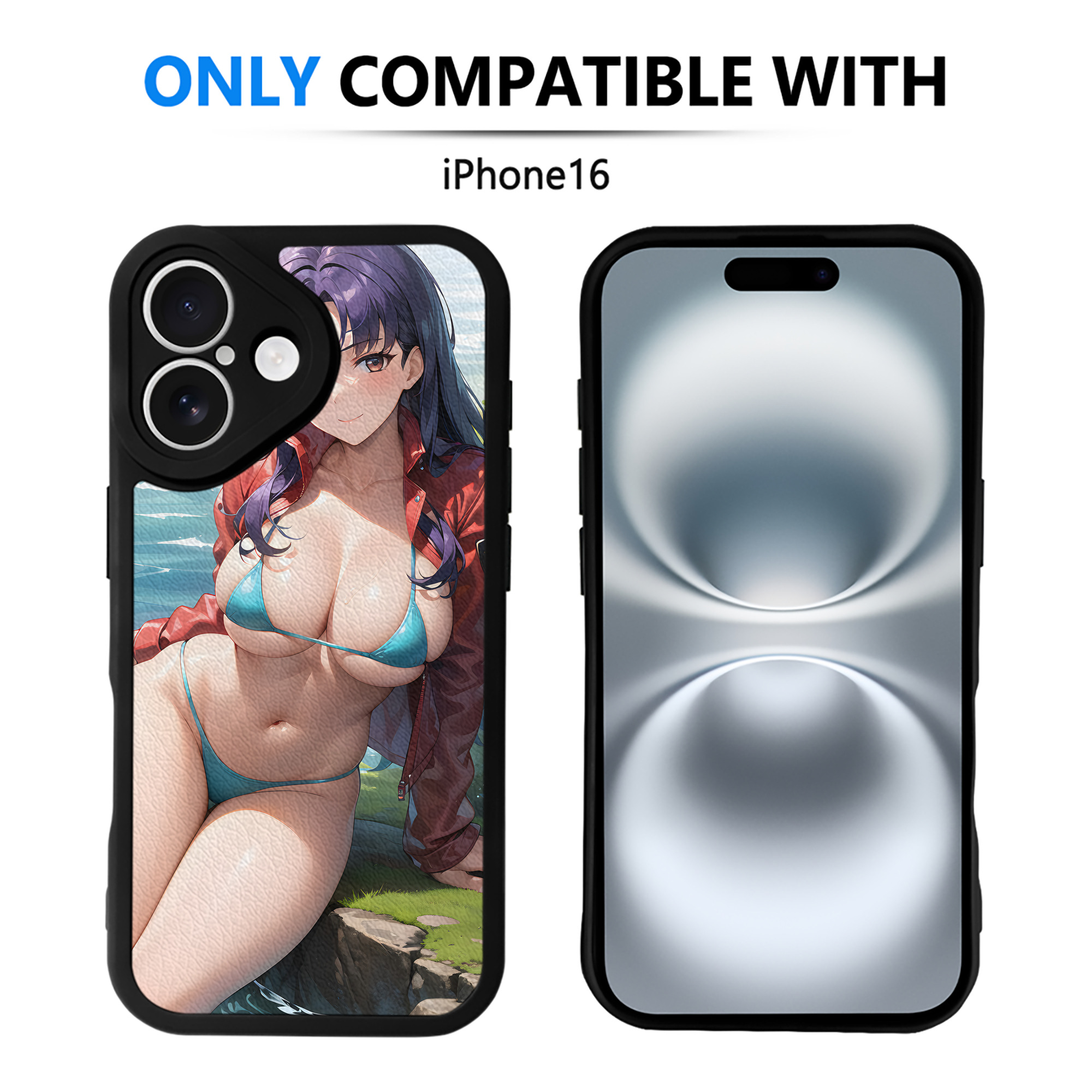 （画像用） EVA 新世紀エヴァンゲリオン 【iPhone 16シリーズ対応】シリコンスマホケース（レザー調） 材質：シリコン